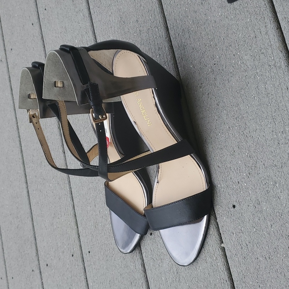Enzo Angiolini McKinney Open Toe Strappy Wedge Sandals - Picture 4 of 13